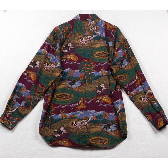 BANANA REPUBLIC SAFARI & TRAVEL Animal Outdoor Hunting Button Up Shirt Mens XL - Picture 5 of 7